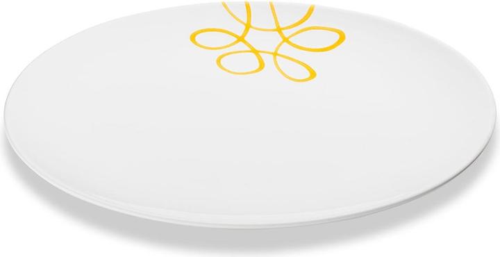 Actual product image Gmundner Keramik Pure flamed yellow, oval platter (33x26cm)