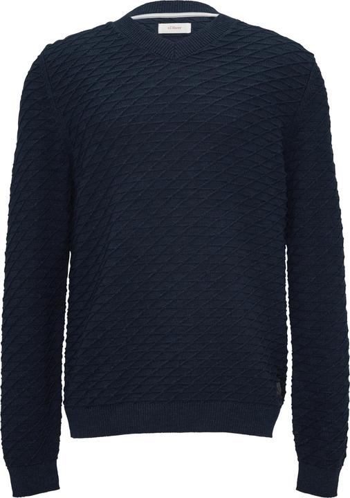 Produktbild S.Oliver Strickpullover Strukturierter Pullover mit V-Ausschnitt (S)