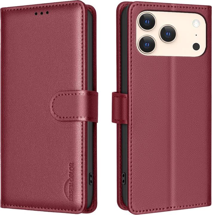 Binfen Color Leder Etui Hülle mit RFID Blocker (Apple iPhone 17 Pro Max)
