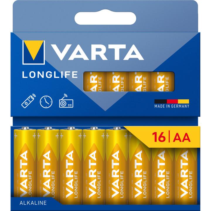 Actual product image Varta Longlife AA (16 pcs., AA, 2800 mAh)