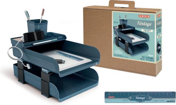 Produktbild Arda Vintage Schreibtisch Set 5 Teile