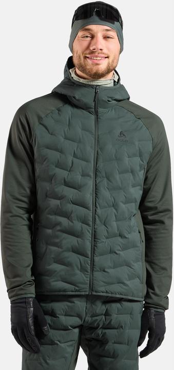 Actual product image Odlo Zeroweight Insulator Hybrid Mid Layer mit Kapuze und Reissverschluss (M)