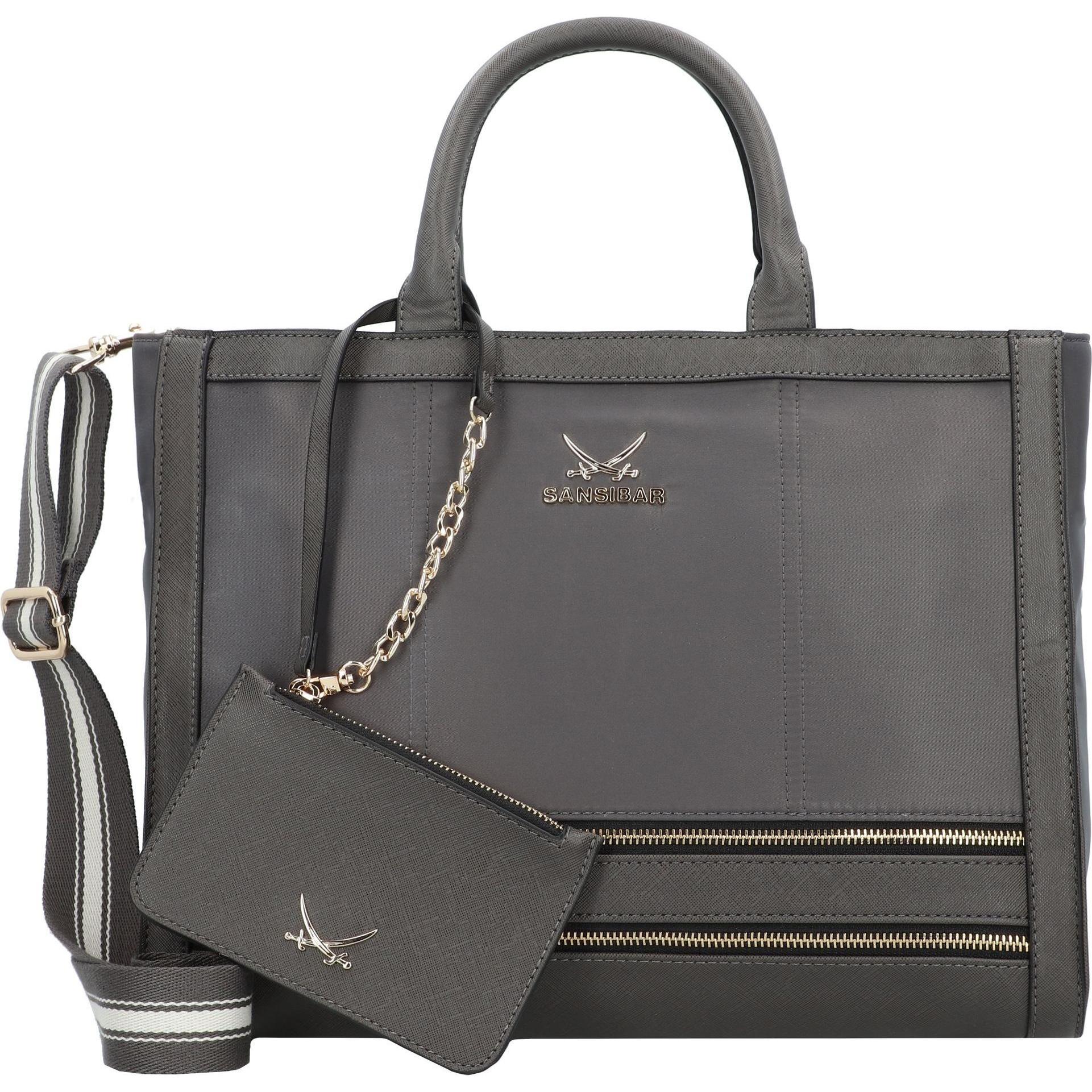 Sansibar, Handtasche, Handtasche 36 cm, Grau