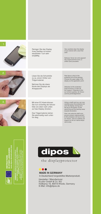 Energie-Label Dipos Schutzfolie Matt für Sigma SD9 (Displayschutz)