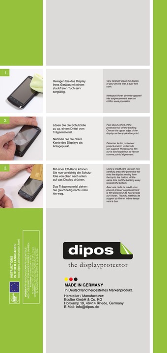 Energy Label Dipos Screen Protector Anti-Glare for Sigma SD9 (Screen protector)