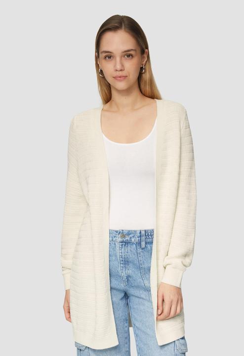 Produktbild s.Oliver Strickjacke Offener Long-Cardigan mit Strukturmuster (XS)