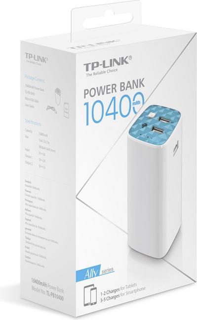 Immagine prodotto TP-Link Tl-Pb10400 (10400 mAh, 38.48 Wh)