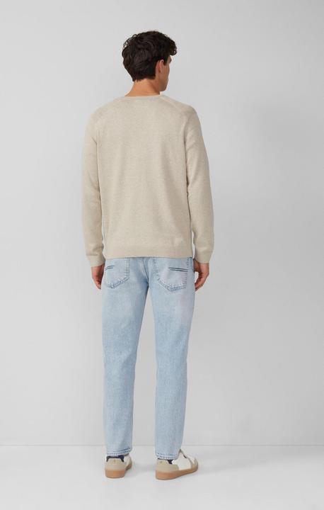 Produktbild s.Oliver Strickpullover Pullover aus Moulinéstrick mit Crew Neck und Raglanärmeln (M)