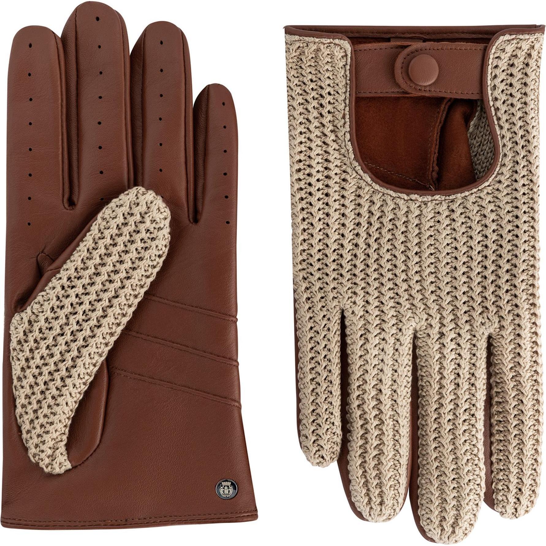 Roeckl, Damen, Handschuhe, Le Mans Handschuhe Leder, Braun, (9.5)