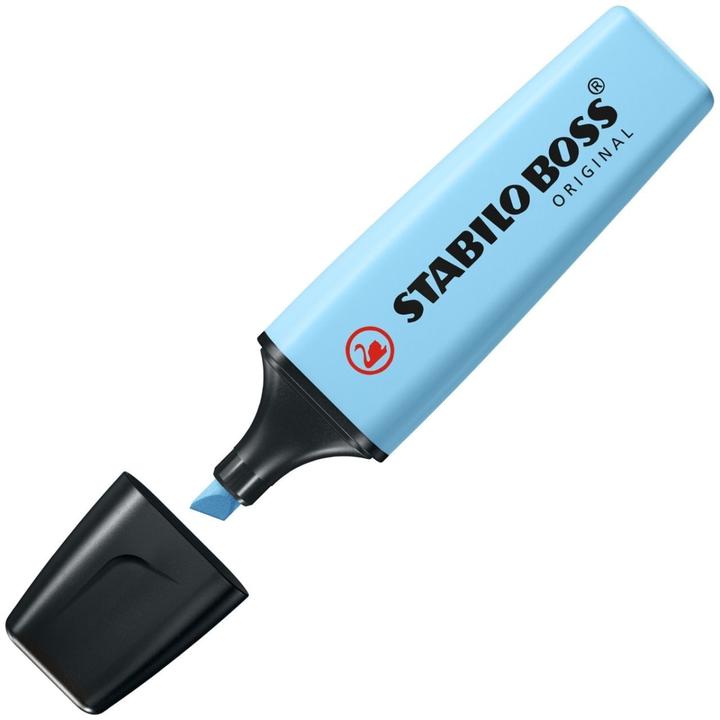 Image du produit STABILO Surligneurs - BOSS ORIGINAL Pastel - Pack de 10 - bleu céleste (Bleu ciel, 5 mm, 10 x)