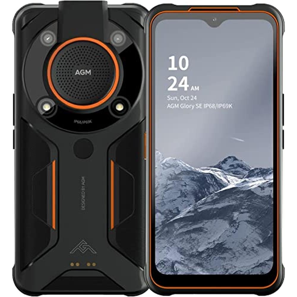 AGM Robustes Outdoor-Smartphone mit 5G, 6200 mAh Akku, IP68/IP69K wasserdicht, Android 11 (128 GB, 257.09