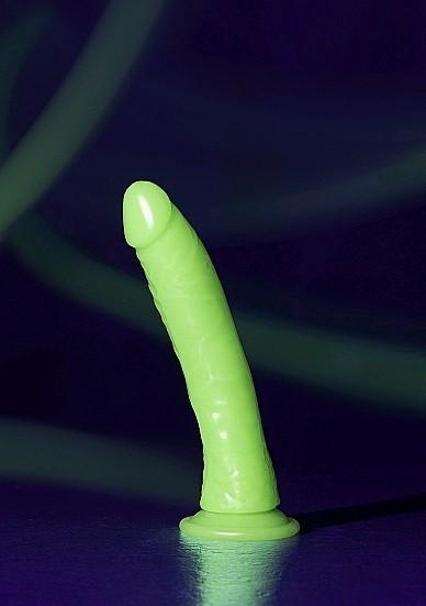 Immagine prodotto RealRock Slim Dildo Suction Cup - GitD - 7" / 18 cm