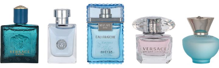Actual product image NoName Set of miniatures Versace Dylan Turquoise Edt 5ml + Bright Crystal Edt 5ml + Man Eau Fraiche Edt 5ml (Perfume set)