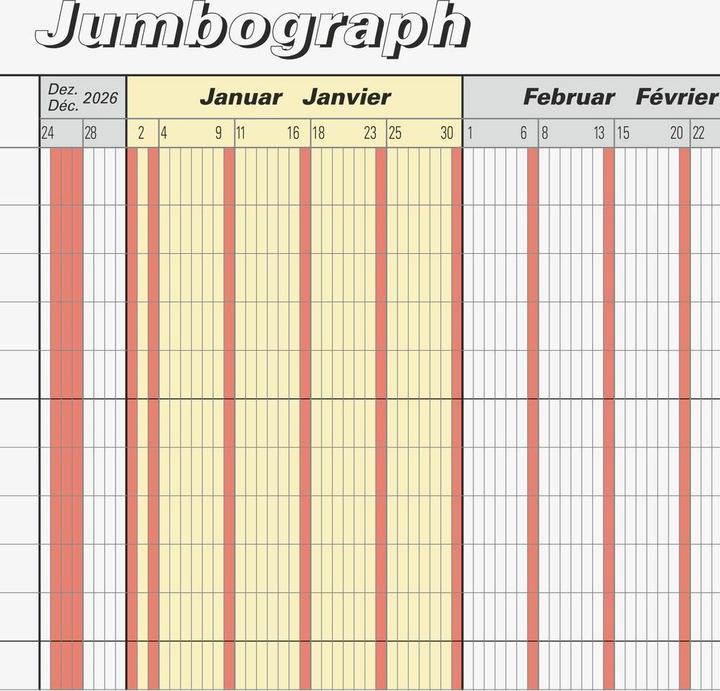 Immagine prodotto Brunnen Urlaubsplaner Leporello 2027 070134007 DE/FR 65x30cm