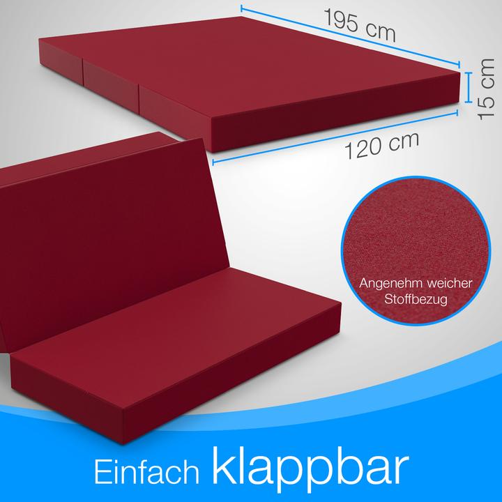 Actual product image Bestschlaf Folding mattress (Foam core, 120 x 195 cm)