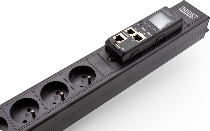 Produktbild Digitus Assmann Electronic ASM DN-IP-V-2-18E Metered RACK PDU-Anschluss DIN49440 18xNF-C61-314 (E) 16A