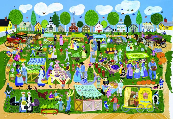 Image du produit Alipson Puzzle Puzzle 1000 pièces Marché fermier (1000 pièces)