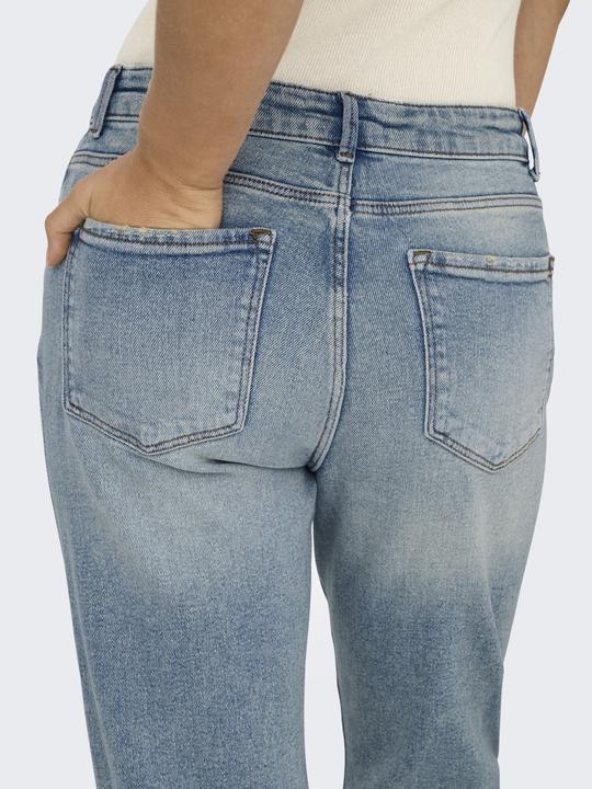 Actual product image Only ONLEMILY High waist straight cut jeans Straight fit jeans (W30/L32)