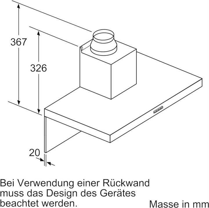Actual product image Bosch Hausgeräte DWB67FM50 (Wall hood)