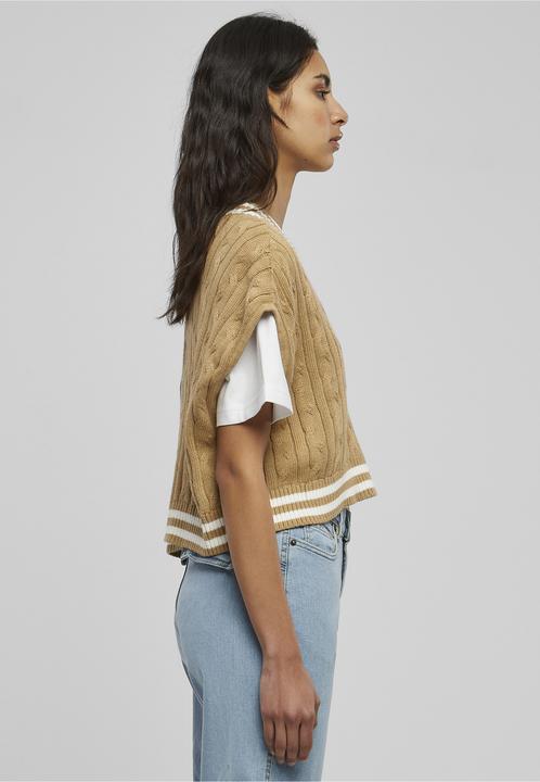 Produktbild Urban Classics Ladies Cropped Knit College Slipover (L)