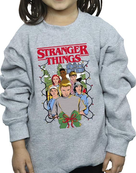 Produktbild Netflix Stranger Things Christmas Poster Sweatshirt Mädchen (140, 146)