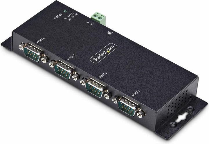 Actual product image StarTech com 4-Port Serial to Ethernet Adapter, IP Serial Device Server For Remote RS232 Devices, Wa