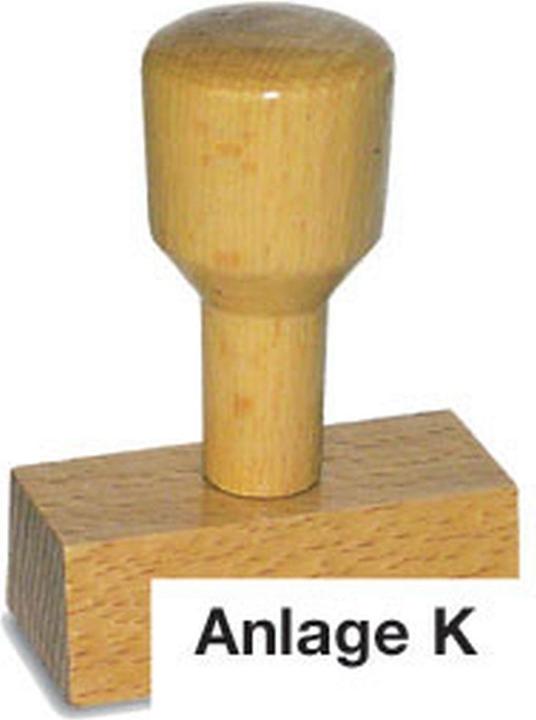 Neutral Holzstempel