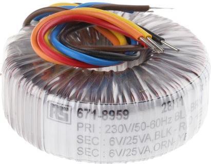 Produktbild RS PRO Transformator Ringkern 50VA 2x6V