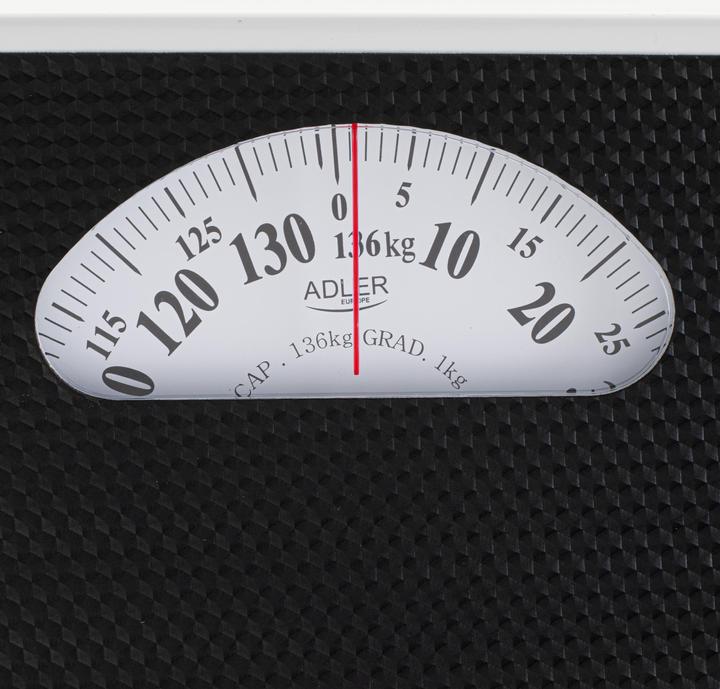 Actual product image Adler AD 8179 personal scale Square Black, White Mechanical personal scale (130 kg)
