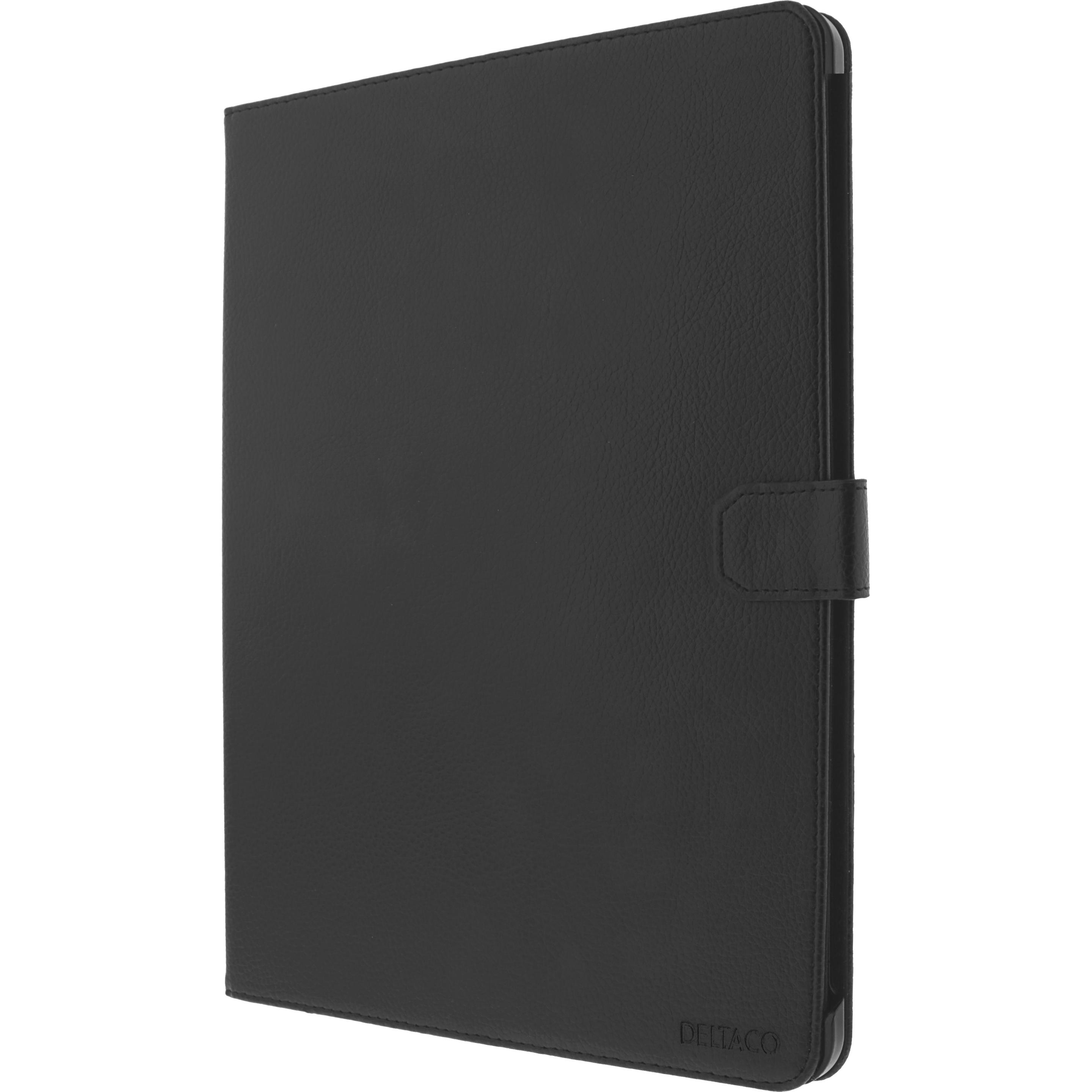 Deltaco Custodia per iPad Air 4th gen da 10,9 pollici, pelle vegana, nero IPD-2020-2 (Apple iPad Air 2020, Apple iPad Air 2022), Cover tablet, Nero