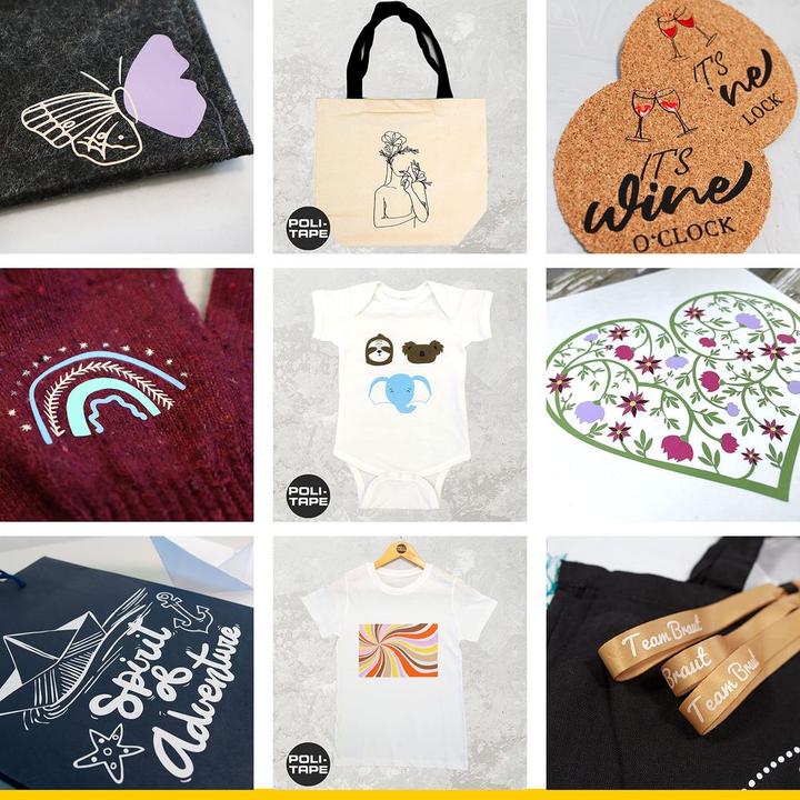 Actual product image Poli-tape Aufbügelfolie Poli-Flex turbo, 30.5 x 122 cm, Anthrazit