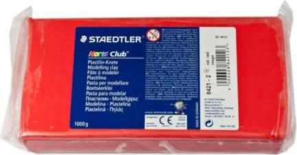 Productafbeelding Staedtler Plasticine boetseerklei 1kg rood Noris