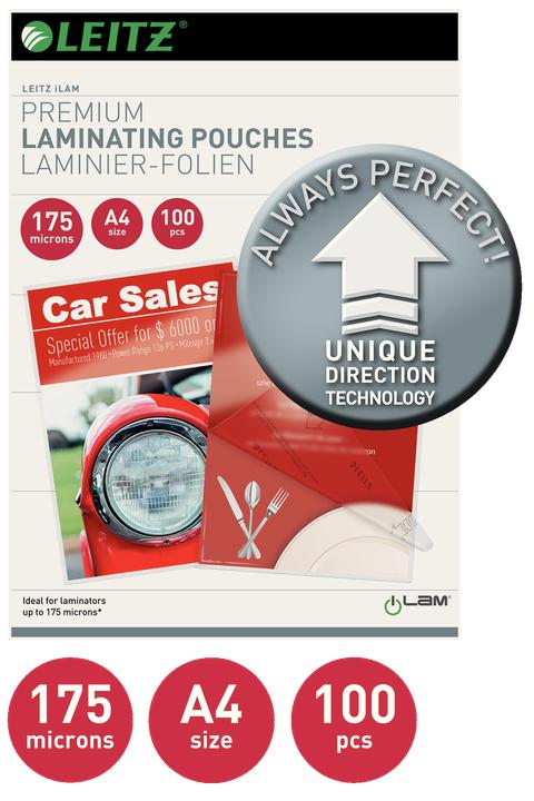 Actual product image Leitz Laminating film (A4, 100 Piece, 175 µm)