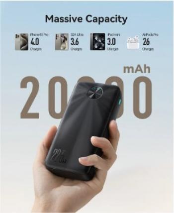 Produktbild Joyroom 22.5W LED Fast Charging Power Bank 20000mAh (20000 mAh, 22.50 W, 74 Wh)