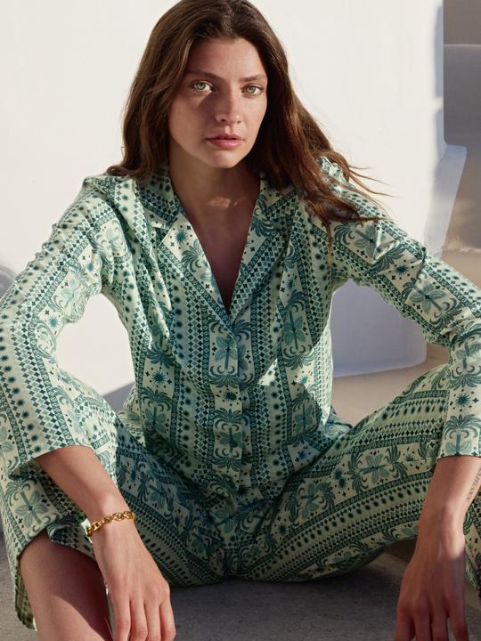 Produktbild Calida Spring Flower Dreams Pyjama, durchgeknöpft (M)