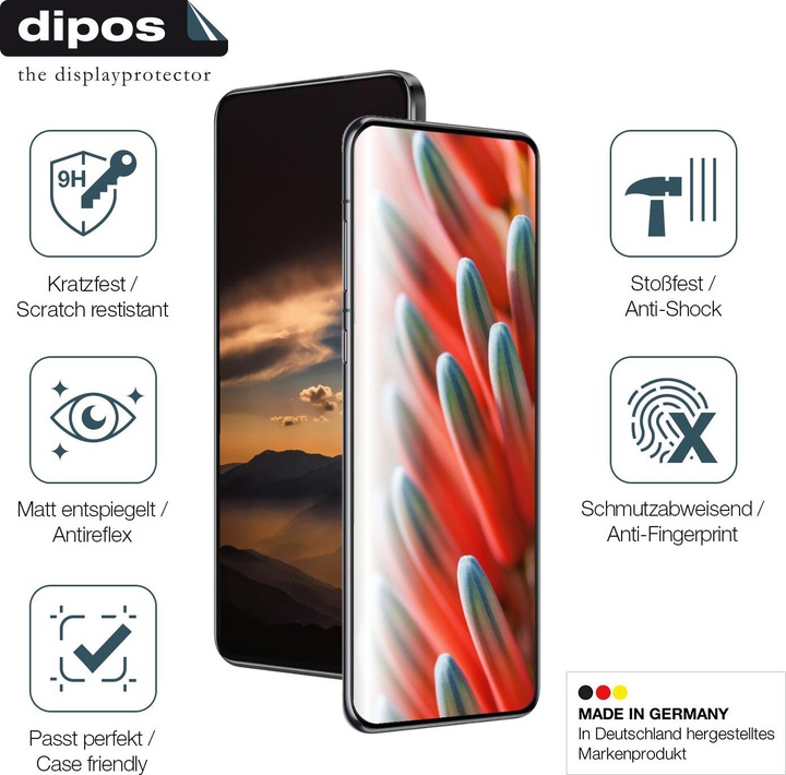 Produktbild Dipos Anti-Shock Displayschutz Matt 9H (1 Stück, Huawei Nova 11i)