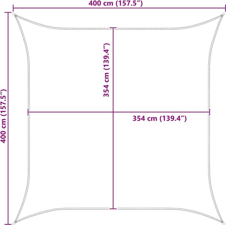 Produktbild vidaXL Outdoor Sonnenschutz Markise (400 x 400 cm)