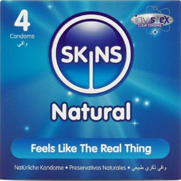 Actual product image Skins Natural Condoms classic condoms 4pcs. (4 pcs.)