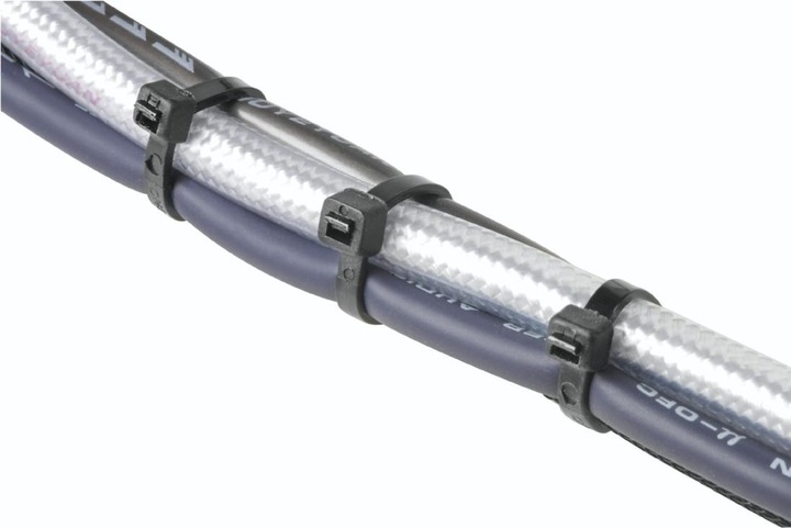 Produktbild Hama Kabelbinder-Set, 2,5 x 100/150/200 mm, Schwarz, 150 Stück (Kunststoffkabelbinder, 200 mm, 150 Stk.)