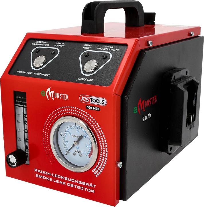 Productafbeelding KS Tools Nebelmaschine zur Lecksuche, mit 2 Ah Akku, 36-tlg