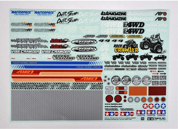 Produktbild Tamiya Off-Road Car Sponsor Stickers