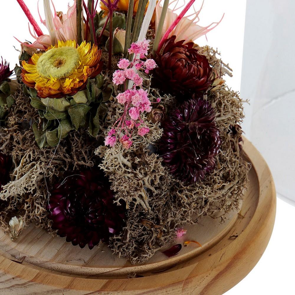 Thumbnail - DKD Home Decor, Deko Objekt, Deko-Figur Kristall Blomster Holz MDF (17 x 17 x 26 cm)