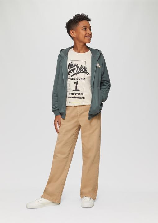 Produktbild s.Oliver Sweatshirt Jacke Sweatjacke mit Print-Detail (134, 140)