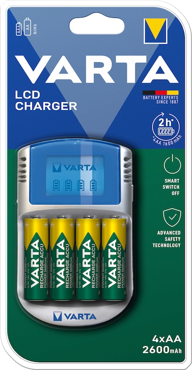 Produktbild Varta LCD Charger (1 Stk., AAA, AA, 2600 mAh, Ladegerät ohne Akku)