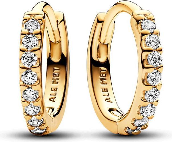 Pandora Huggie (Gold plated, Metal)