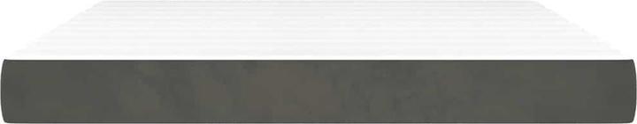 Produktbild vidaXL Taschenfederkernmatratze Dunkelgrau Samt (160 x 210 cm)