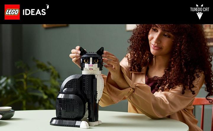 Produktbild LEGO Schwarz-weisse Katze (21349, LEGO Ideas, LEGO Seltene Sets)