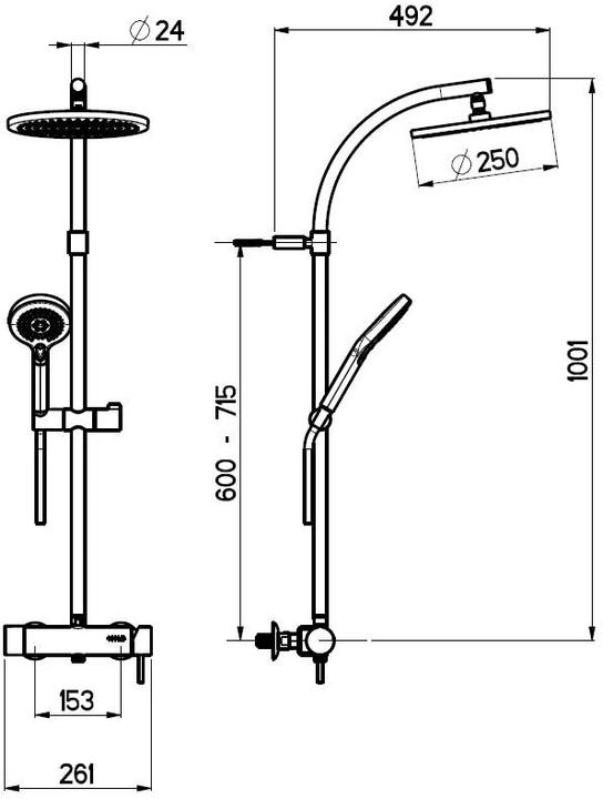 Produktbild Nikles Duschsystem Single Lever Techno