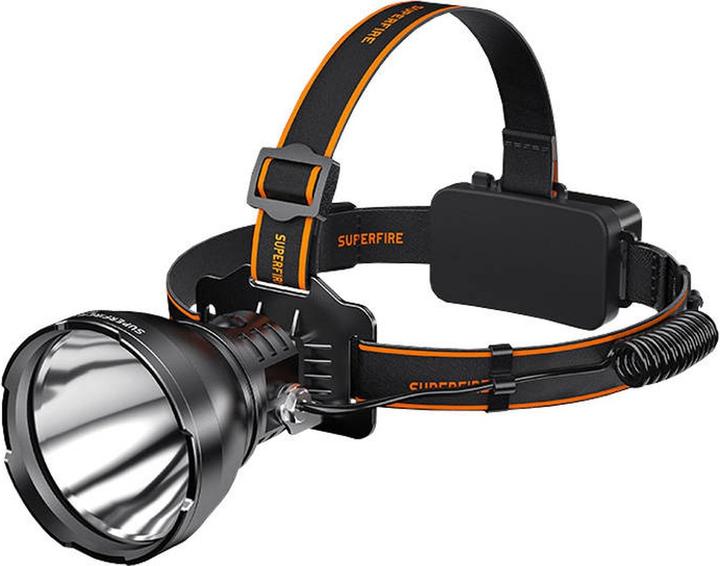 Actual product image Superfire Headlight HL60, 2300lm, USB-C (2300 lm)
