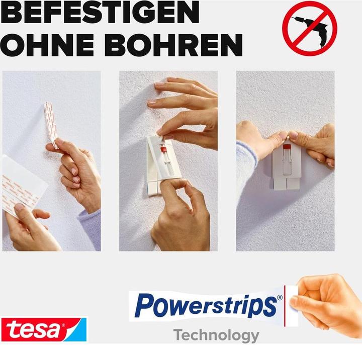 Produktbild tesa Klebenagel für Tapete & Putz, 2kg Halteleistung, höhenverstellbar